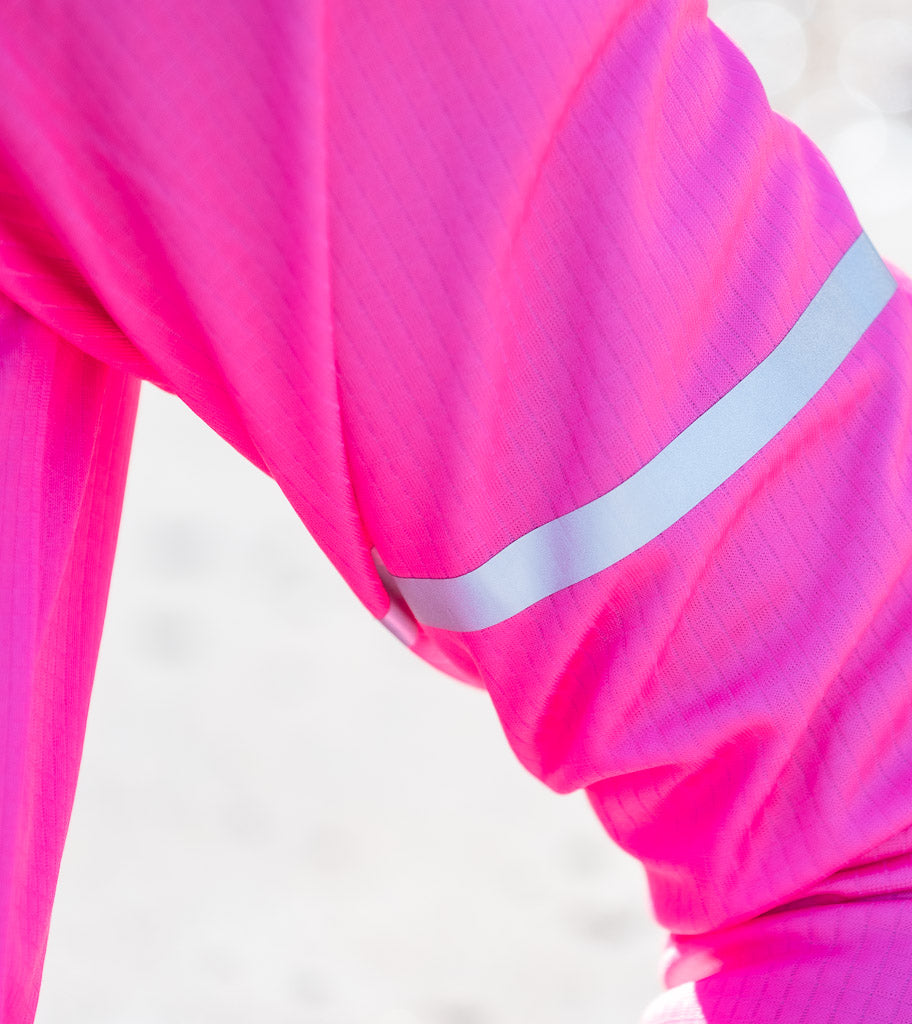 Women's Midweight Long Sleeve Jersey - Essential Hot Pink